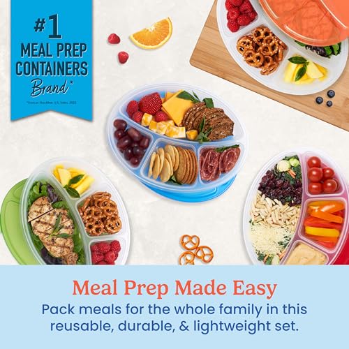 Bentgo BEBOVL-CL Easyboxes 4-Compartment Oval Containers thumb #1