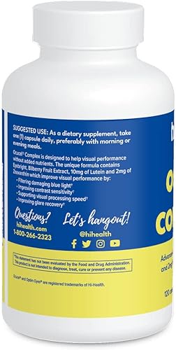 Miniatura 4 de Hi-Health Ocucel Complex Advanced Eye Support Vitaminas para protección contra el uso excesivo de computadoras y teléfonos celulares, 120 cápsulas