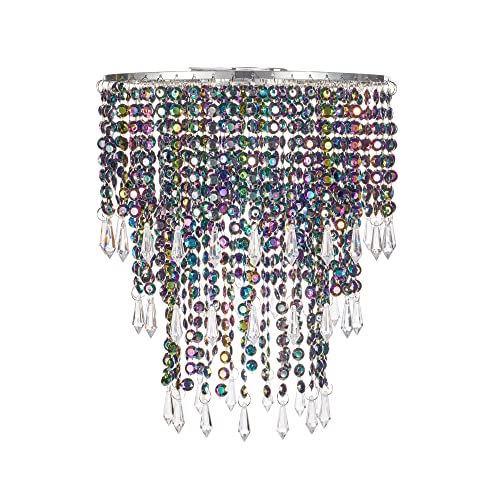 Waneway Abat-jour de Lustre Cristal pour Suspension au Plafond, Abat Jour Facile à installer pour Décoration pour Chambre à Coucher, Salon, Mariage ou...