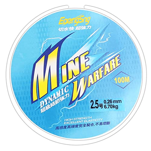 100m Nylon Angelschnur, 0,265 mm Durchmesser Transparente Monofile Angelschnur Starke Spannung Angelschnur Reißfest… – Bild 3