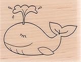 Whale Wood Mounted Rubber Stamp (PS0939)