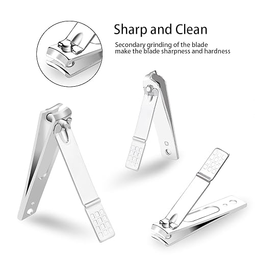 Miniatura 3 de ZIZZON Manicura kit de pedicura cortaúñas juego de 12 piezas kit de aseo profesional herramientas de uñas con lujosa funda de viaje Black, Rose Gold