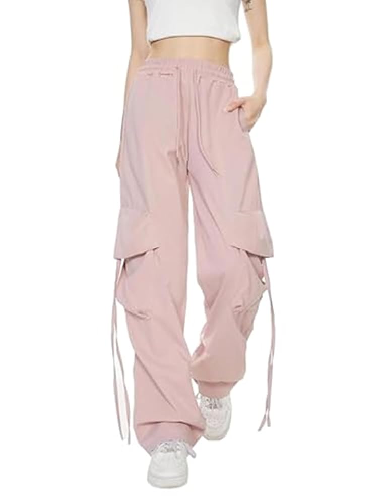 Amazon | パラシュート パンツ カーゴパンツ レディース