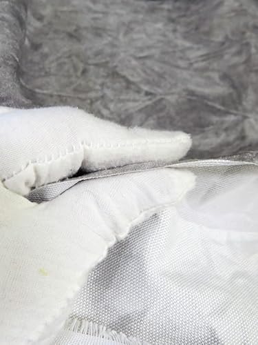 Luxurious White Upholstery Velvet Fabric – Crush Flocking Velour for DIY Projects and Elegant Drapery 4 Luxurious White Upholstery Velvet Fabric – Crush Flocking Velour for DIY Projects and Elegant Drapery - Image 3