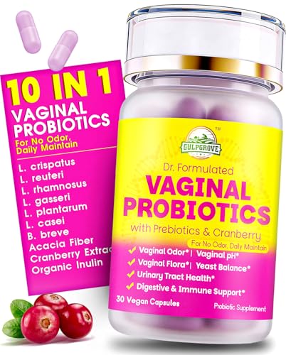 Image of Vaginal Probiotics for Women with Prebiotics & Cranberry - Dr. Formulated Feminine pH Balance Daily Supplement, Supports Vaginal Odor Control & Urinary Tract Health, 30 Servings