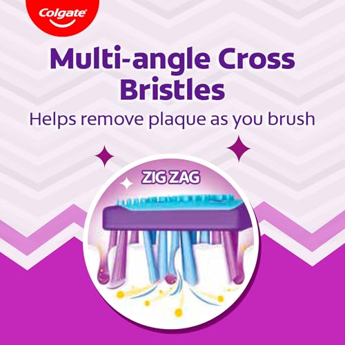 Colgate ZigZag Toothbrush for Deep Inter dental Clean with multi angle zig zag bristles (Medium, Pack of 6) - image 3