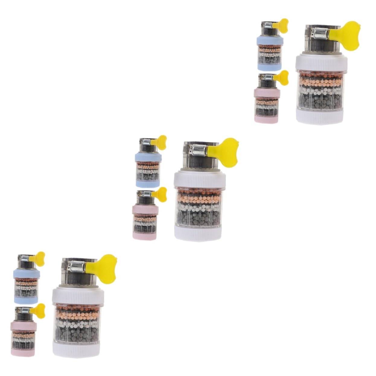NUOBESTY 3 Juegos Conjunto de filtro de grifo filtro de fregadero de cocina grifo de agua del filtro del fregadero elementos de filtro de agua accesorio de grifo de filtro de agua