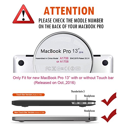 Dokpav® MacBook Pro 13(2016) Custodia, Liscio