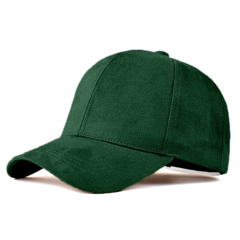 ALAMOS plaim Velvet Fabric Solid Baseball Casual Cap (Free Size)-picture-11