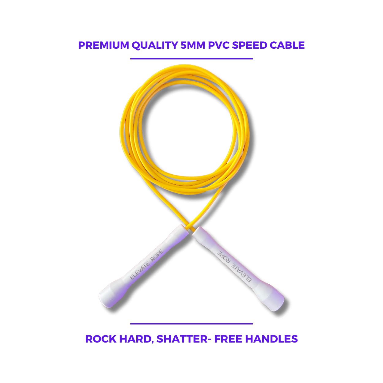 Professionelles Springseil Set Mit Workout App - Elevate Rope - 3 x Verstellbares Jump Rope - Springseile für Erwachsene - Geschwindigkeit, Perlen, Heavy Rope - Cardio, Power & Tricks - Indoor &