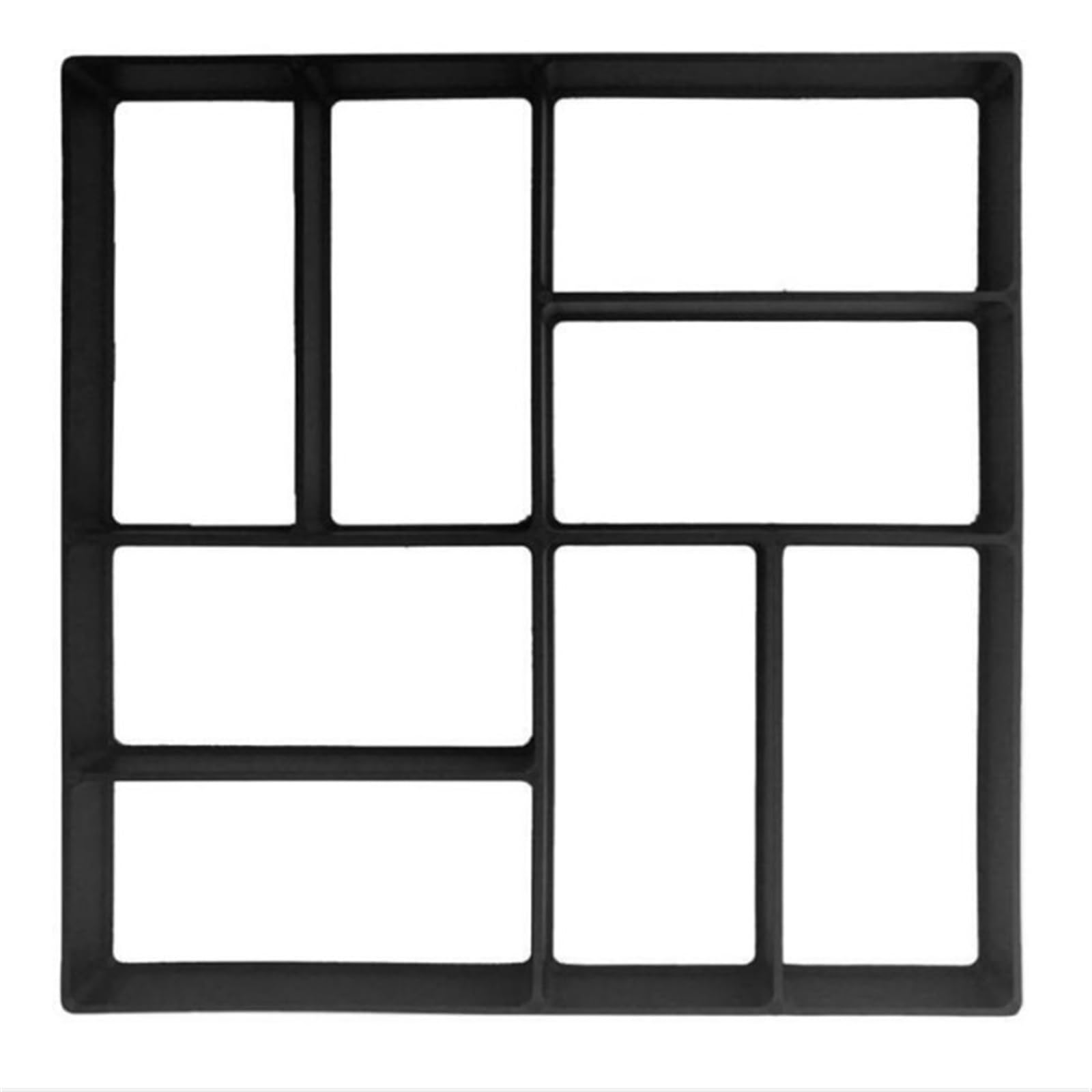 TOPINCN Beton Stepping Stone bestrating mal met patroon DIY kunststof bestrating stenen vormen tuinpad Maker betonnen mal 2 stks