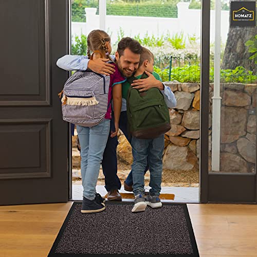 Homatz Heavy Duty Floor Mat, Non Slip Rubber Back Door Mat, Dirt Trapper Super Absorbent Indoor & Outdoor Rug - Image 2