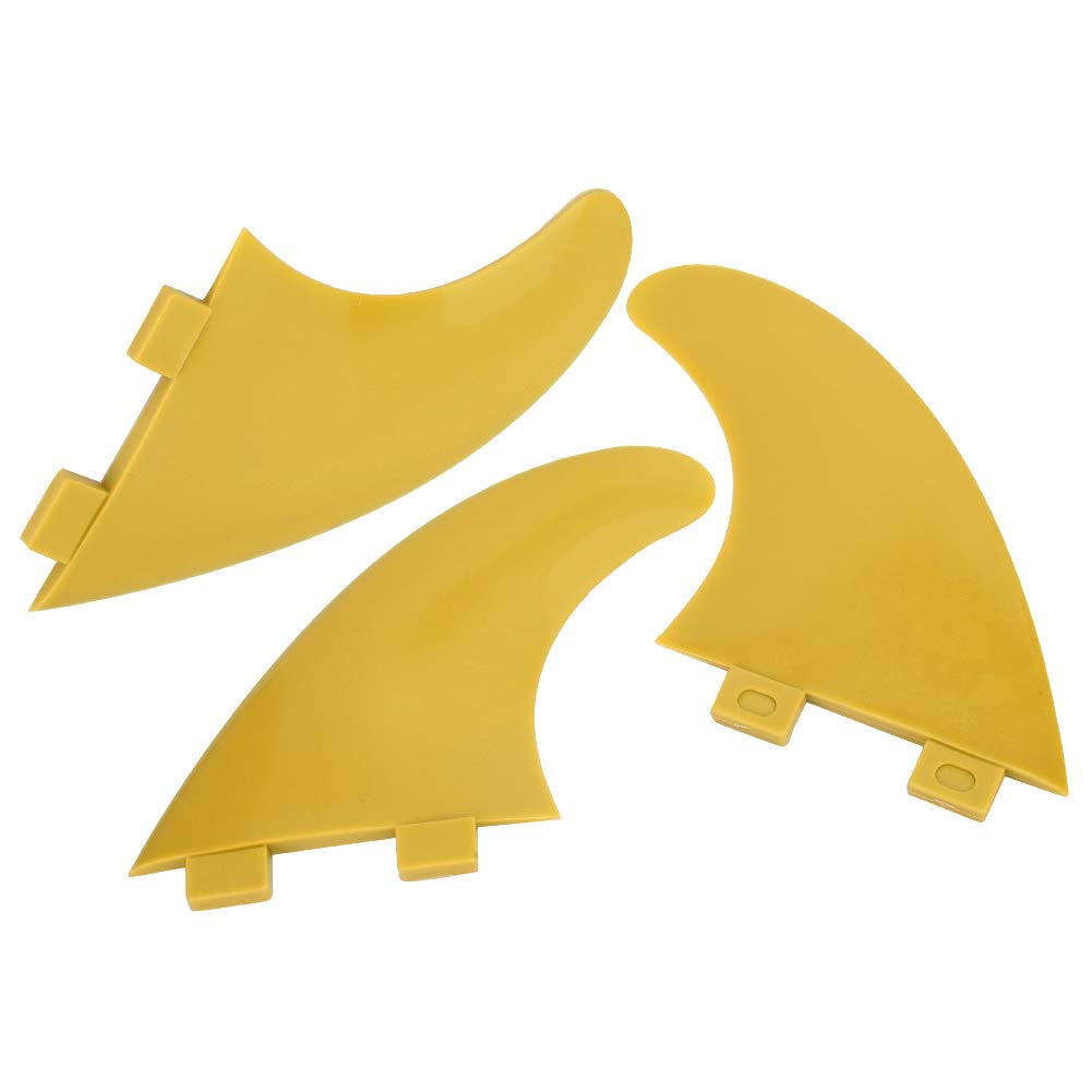 ZAWELIYO Soft Top Surfboard Fin Set of 3 Surfing Fin, G5 Surf Fin Set, Suitable for various surfboards, no matter the size of the fluctuation (G5)