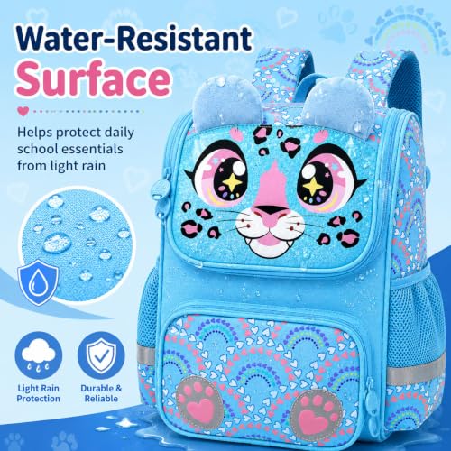 Image of KLFVB 3PCS Backpack for Girls and Boys, 15 inch Unicorn Dinosaur Bookbag with Lunch Box, Kids Preschool School bag