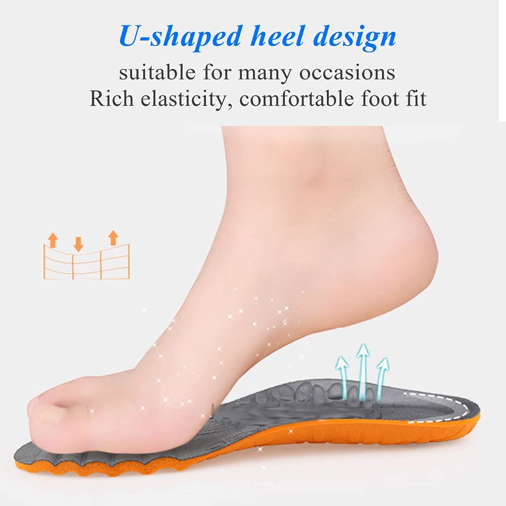 Unisex-Sport-Einlegesohlen für Schuhe, Sohle, Deodorant, Stoßdämpfung, weiche Einlegesohle, Laufen, Netzgewebe, Basketball-Fußpolster (6 Paar, Größe S 35–40)