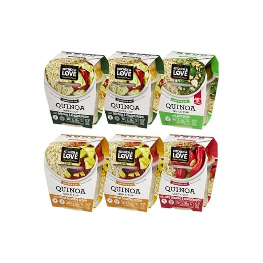 Kitchen & Love Quinoa Quick Meal Variety Box 6-Pack | Gluten Free, Ready-to-Eat, No Refrigeration Required