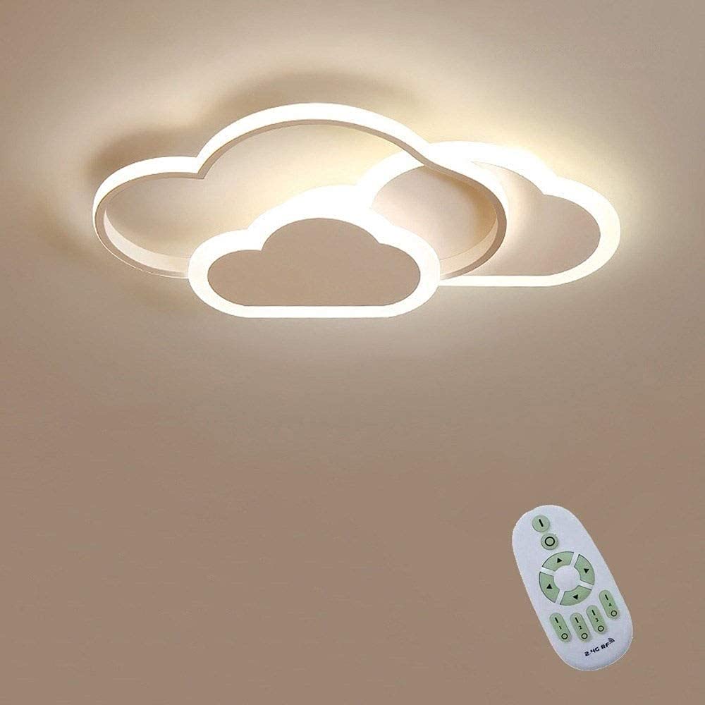 Plafonnier LED nuage dimmable avec télécommande pour chambre enfant