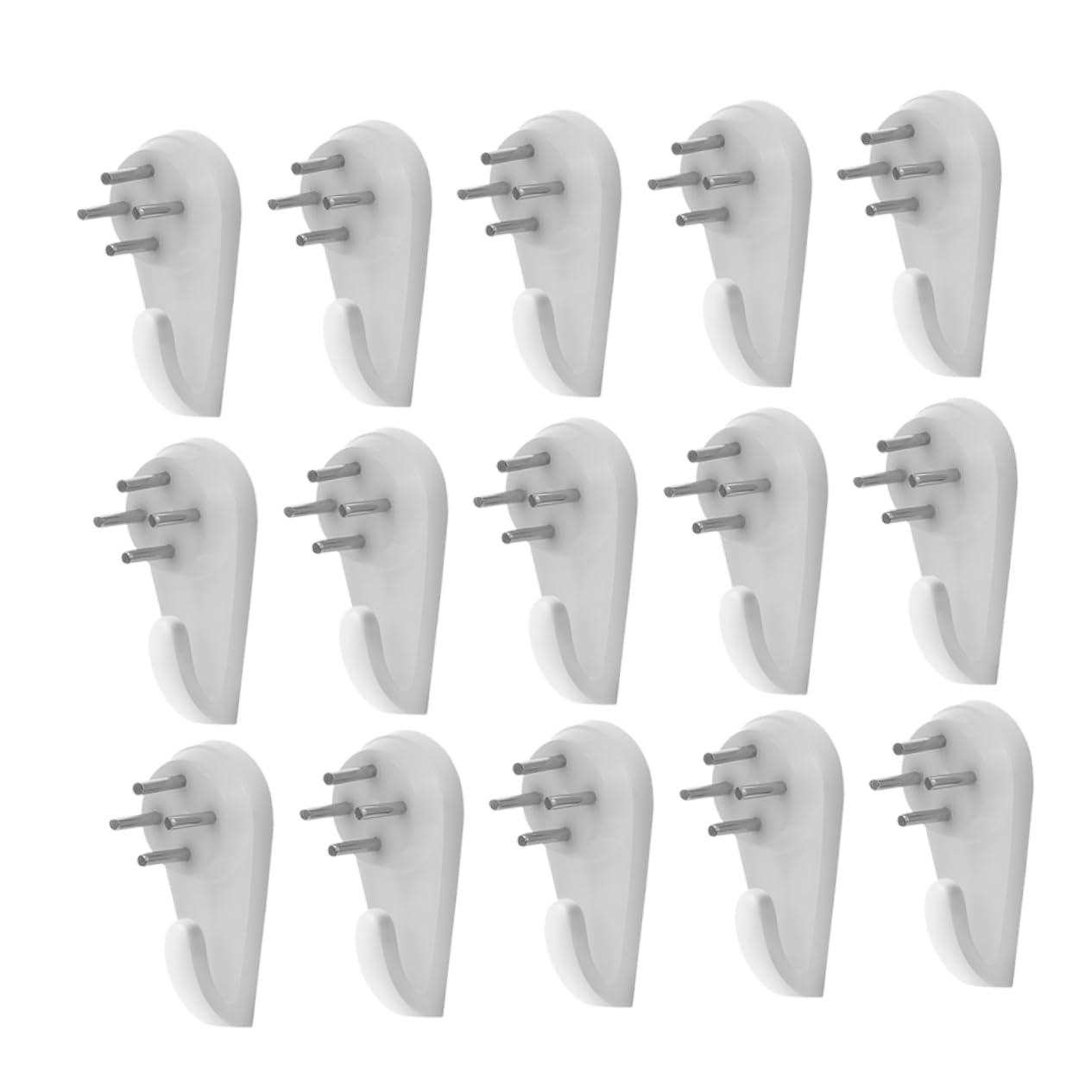 Gadpiparty25pcs No Trace Nail No Trace Picture Hangers Nail Tech Accessories Wall Picture Coat Mounted Wall Mounted Hooks Nails Accessories Non Invisible White Plastic Photo Frame