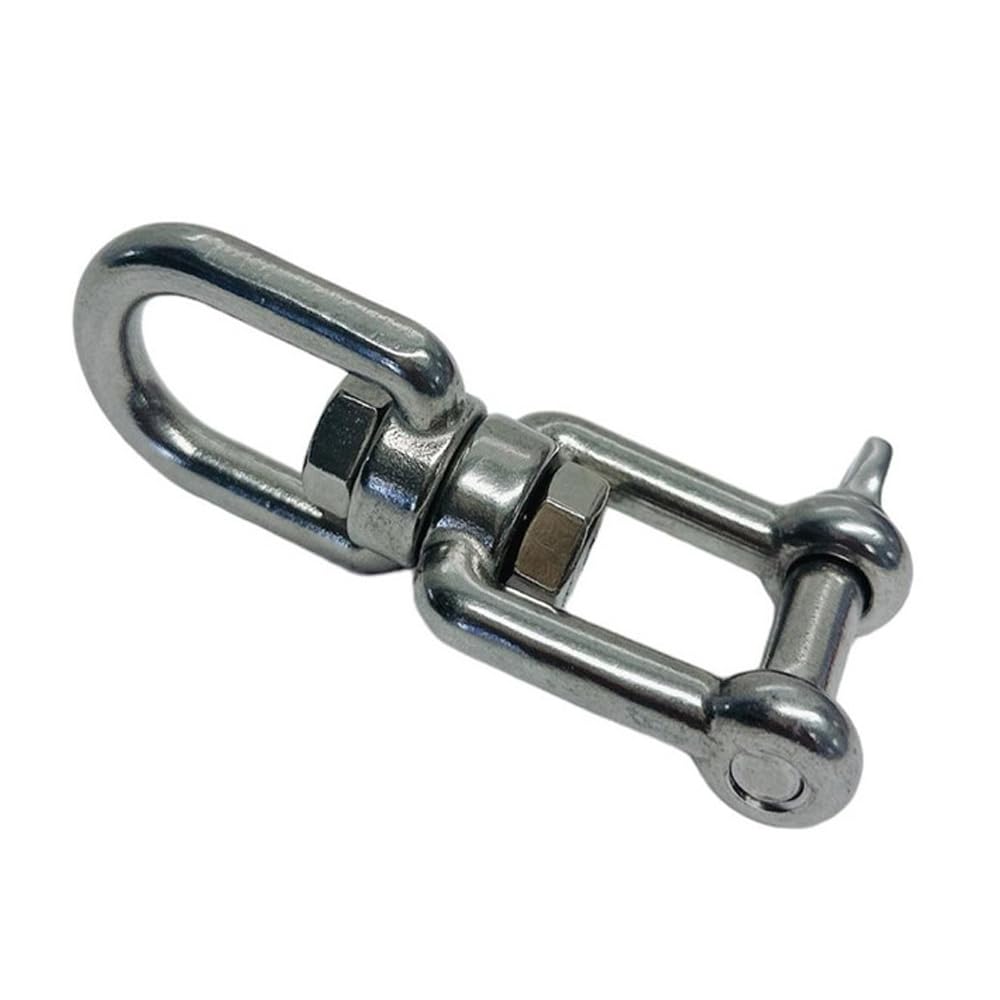 1/4 Inch Jaw Eye Swivel Stainless Steel 316 Capacity 600 LBS Marine Rigging