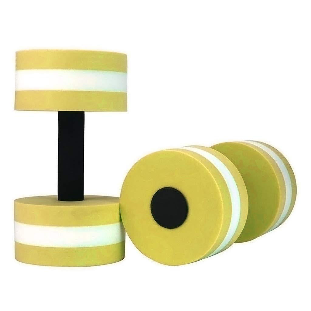 2PCS Water Dumbbells for Pool Exercise Eva Foam Resistance Sports Water Aerobics Weights High Density Portable Aquatic Pool