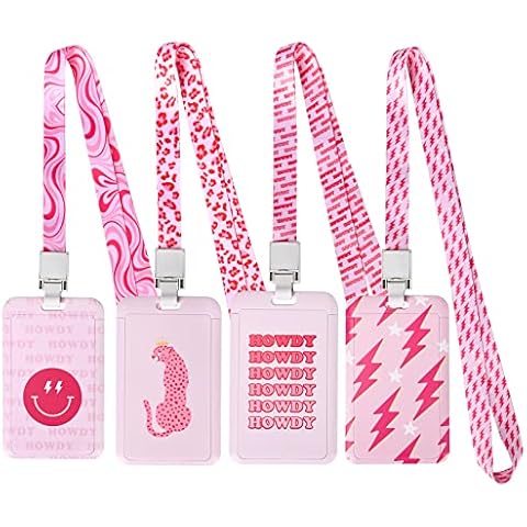 4PCSCardCase ID Card Case Back to School Supplies for Women Cover