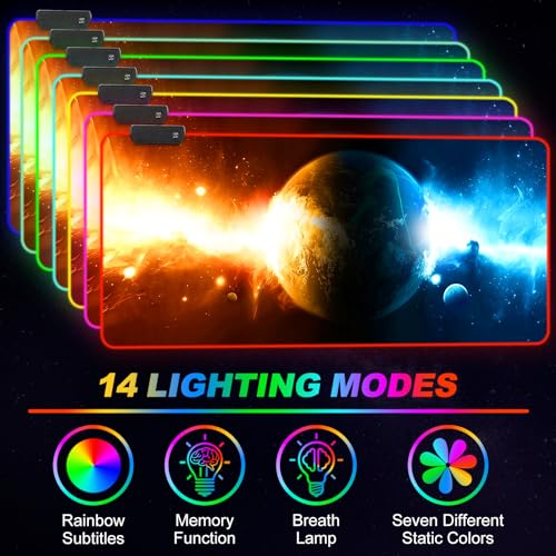 ARTSO RGB Gaming Mouse Pad Large