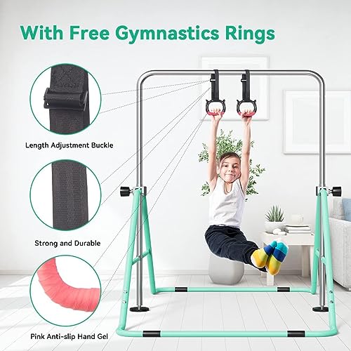 Fbsport GHMKLOIU2 Gymnastics Bar For Kids,Adjustable Height Gymnastic Horizontal Bars,Junior Training Bar Children Folding Training Monkey Bars thumb #4