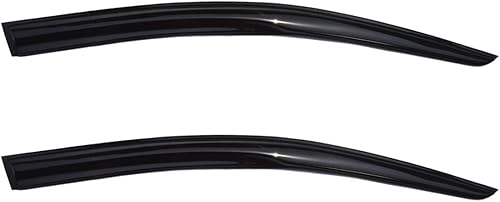 4 viseras negras exteriores para ventana, sombra de sol, lluvia, viento, cubierta de acrílico de repuesto para Lancer 2008-2017