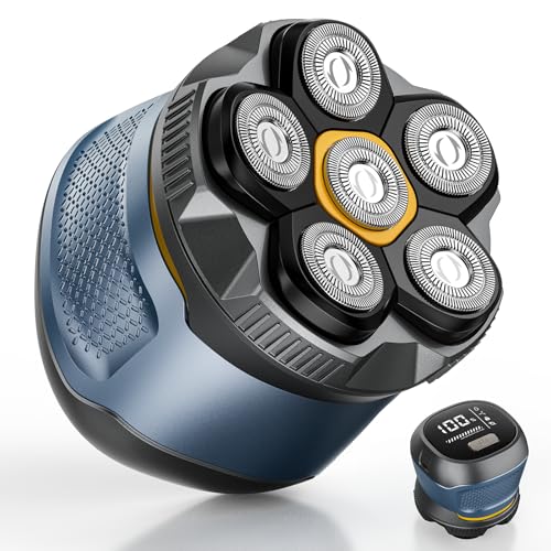 Singphere Rasoir Tete Chauve Homme, Rechargeable Sans Fil Tondeuse Cheveux Hommes, Utilisation Humide Et Sèche Skull Shaver, Rasoir Électrique À Tête...
