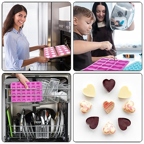 Livdouyu Backmatte Hundekekse, 9 Stück Backmatten für Hundeleckerlies Set, Hundekekse Backform Silikon für Backofen, Mini Backmatte Silikon für DIY Hundeleckerlies, Schokolade, Kekse, Süßigkeiten