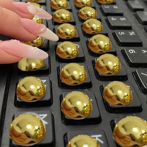 Pegatinas protectoras para teclado color dorado miniatura 3