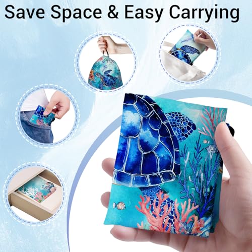 Image of Gymnastics Grip Bag Sea Turtle String Gym Athlete Bag Lightweight Small Pouch for Gym