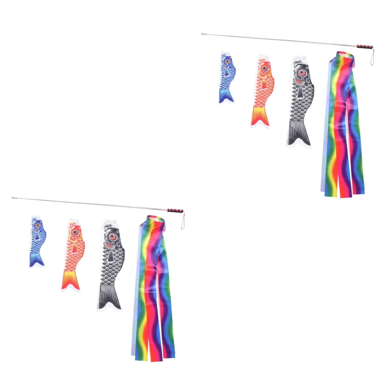 Ensemble De Drapeaux Suspendus Poisson pour Égayer un Jardin Terne ou Resto