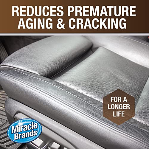 Miracle Brands Auto Leather Wipes - 30 Count, Clean & Protect Leather Upholestry #TOP2