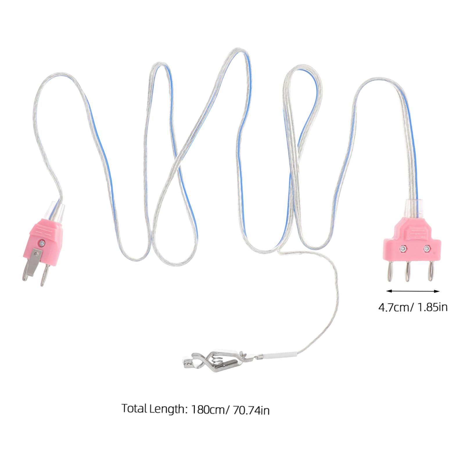 Yardwe Professionelles Fechtkabel für Degen und Fechtsportausrüstung mit Universeller Kompatibilität Edelstahl und Kunststoff Rosa für Training und Wettkampf