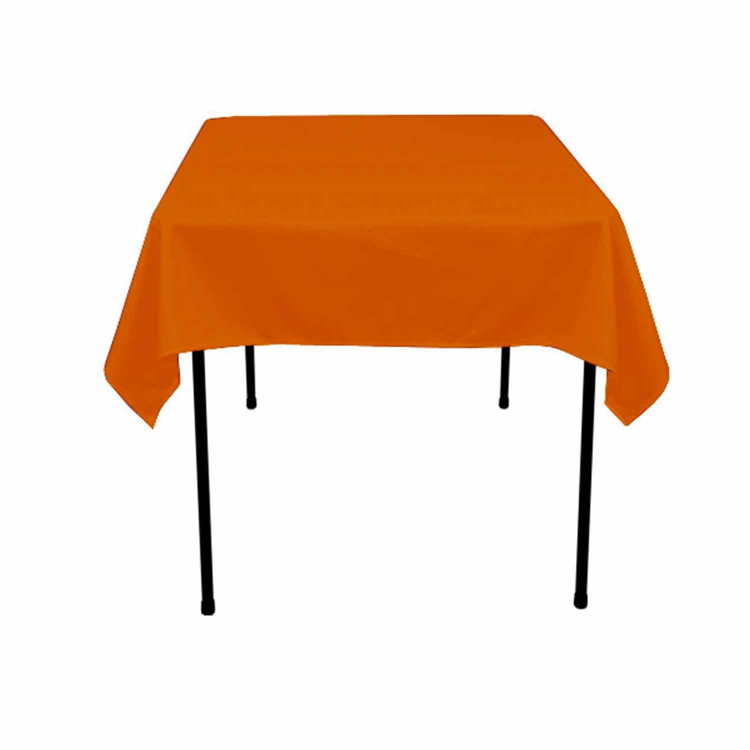 KS LINENS Polyester Square Tablecloth 45"x45" (Burnt Orange)