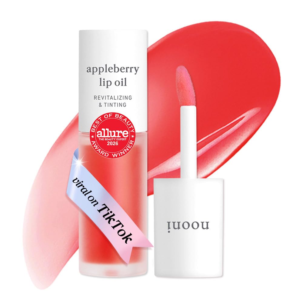 NOONI Korean Lip Oil - Appleberry - pH Color-Changing Plumping Lip Gloss