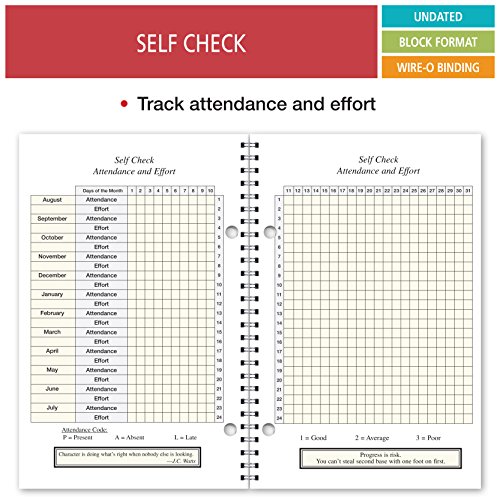 Student Planner Daily Format For Elementary School (S85-Red) 5.5 X 8.5 #TOP4