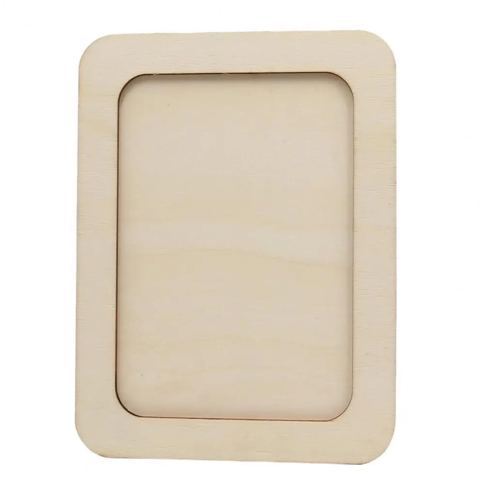Wooden Picture Frames 10pcs 6Wooden Photo Frame DIY Materials Wood Unfinished Rectangle Desktop Standing Postcard Picture Display