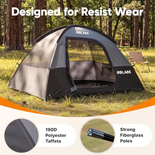 Golabs CT1 Carpa para Camping 2 Personas, Montaje Fácil en 3 Minutos, Toldo y Puerta de Malla miniatura 5
