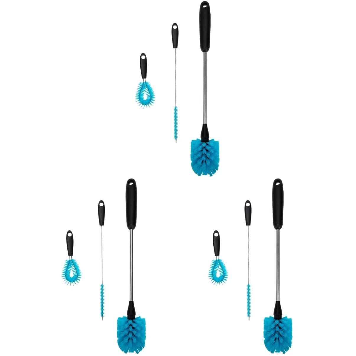 3 Set Spazzola Per La Pulizia Della Tazza Detergente Per Bollitore Bicchiere Bottiglia Pulita Spazzola Lavabottiglie Spazzola Per Bottiglie Abito Bambino Alta Biberon Plastica