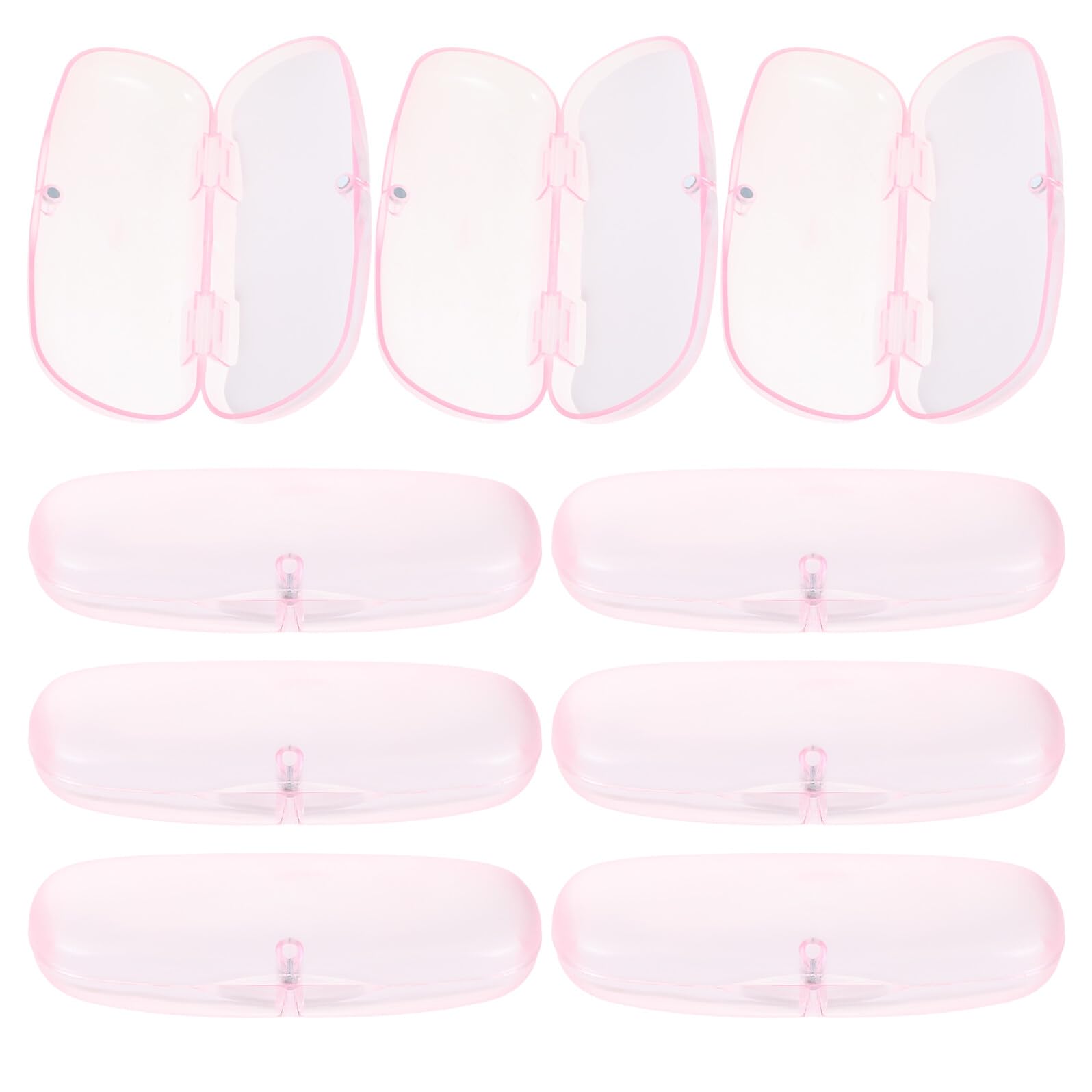 Abaodam 10 Pezzi Custodia Occhiali Trasparente Opaca Rigida Antipolvere e Antishock Portatile Unisex per Viaggi Ufficio e Uso Quotidiano