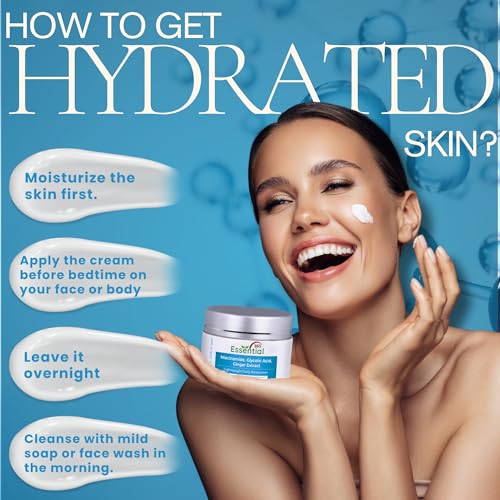 Essential365 NIACINAMIDEFACE MOISTURIZER CREAM Glycolic Acid Face Moisturizer, Niacinamide Skin Care | Hyaluronic Acid Night Cream | Hydrating Face Cream | Enriched With, Neem thumb #5