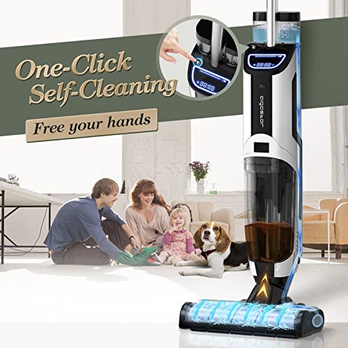 Aigostar Draadloze droog- en natstofzuiger voor harde vloeren en tapijten, afneembare accu, zelfreiniging, led-display en spraakuitvoer - Image 3