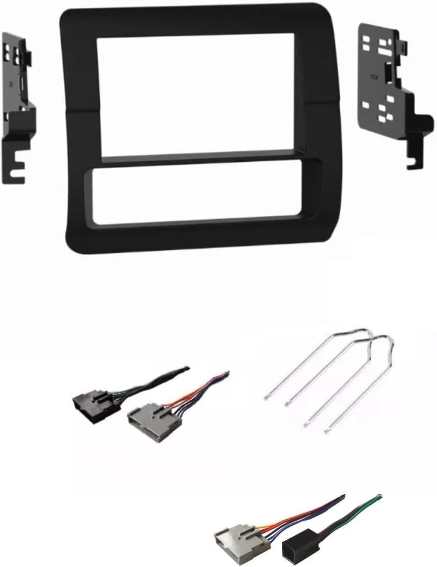 Double Din Car Stereo Install Dash Kit, Wire Harness, and Radio Removal Tool -Made for Ford: 1992-1996 F-150 F-250 F-350 F Series Truck, 1992-1996 Bronco Double Din Car Stereo Install Dash Kit, Wire Harness, and Radio Removal Tool -Made for Ford: 1992-1996 F-150 F-250 F-350 F Series Truck, 1992-1996 Bronco
