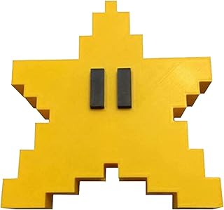 WEGONAUP Xmas Super Marios Bros Star Tree Topper for Christmas Ornament DIY Pixel Deck Decor Gift