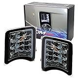 iJDMTOY Smoked Lens LED Daytime Running Lights/Turn Signals Compatible With 10-11 Toyota Prius (Pre-LCI XW30 Model), JDM Style Direct Fit DRL Assembly