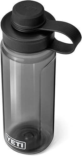 YETI Yonder - Botella de agua de 25 oz con tapa Yonder, color carbón