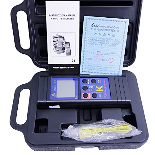 AZ8803 Handheld Digital K Type Thermocouple Thermometer Dual Channels Thermocouple Thermo Meter Temperature Range -50~1300?