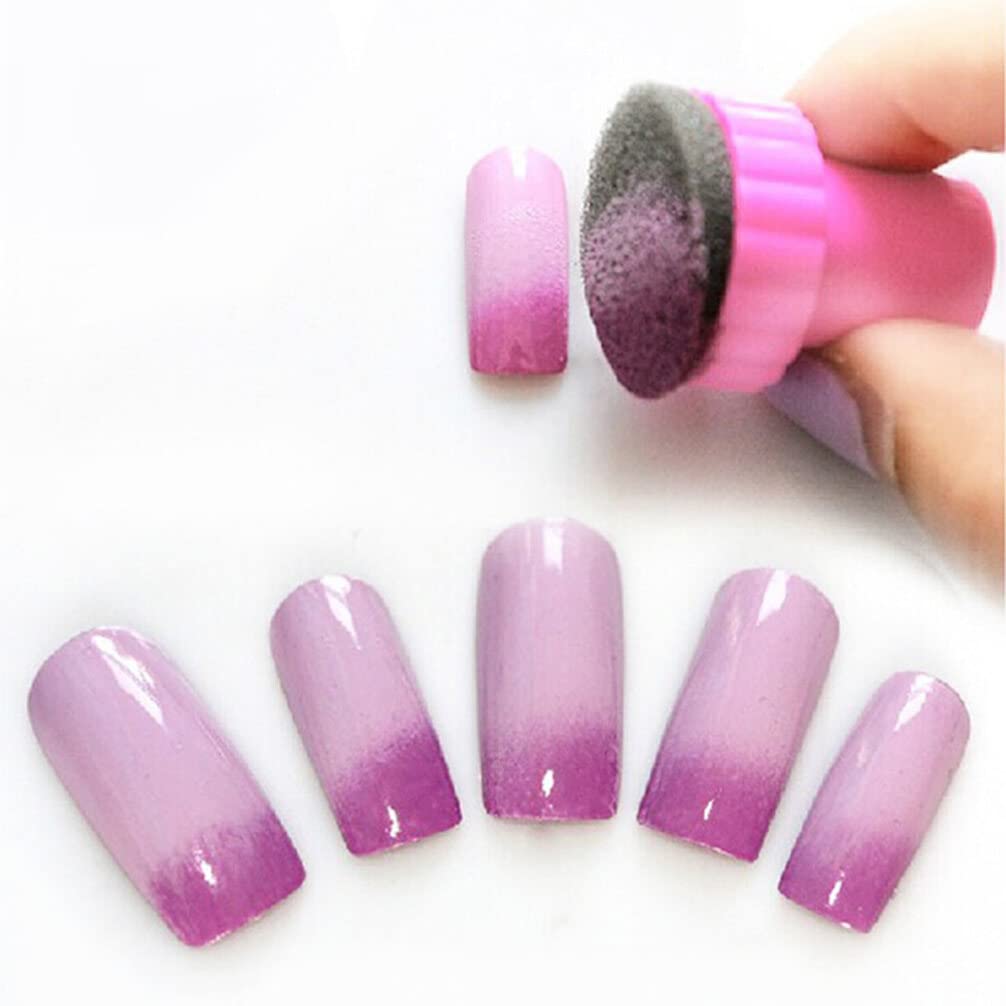 SHERCHPRY 30pezzi Spugnette Per Unghie Strumento Per Nail Art Gradiente Facile Applicazione e Design Per Manicure Professionale e Fai Da Te
